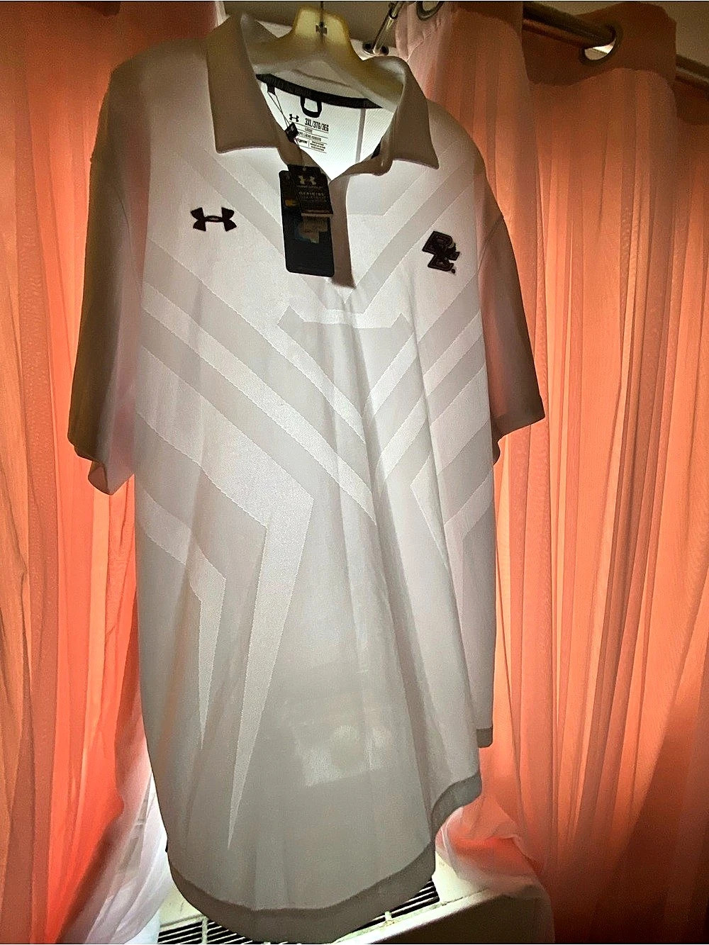 Under Armour Official On-Field Collection Polo White & Gray Size 3XL NWT